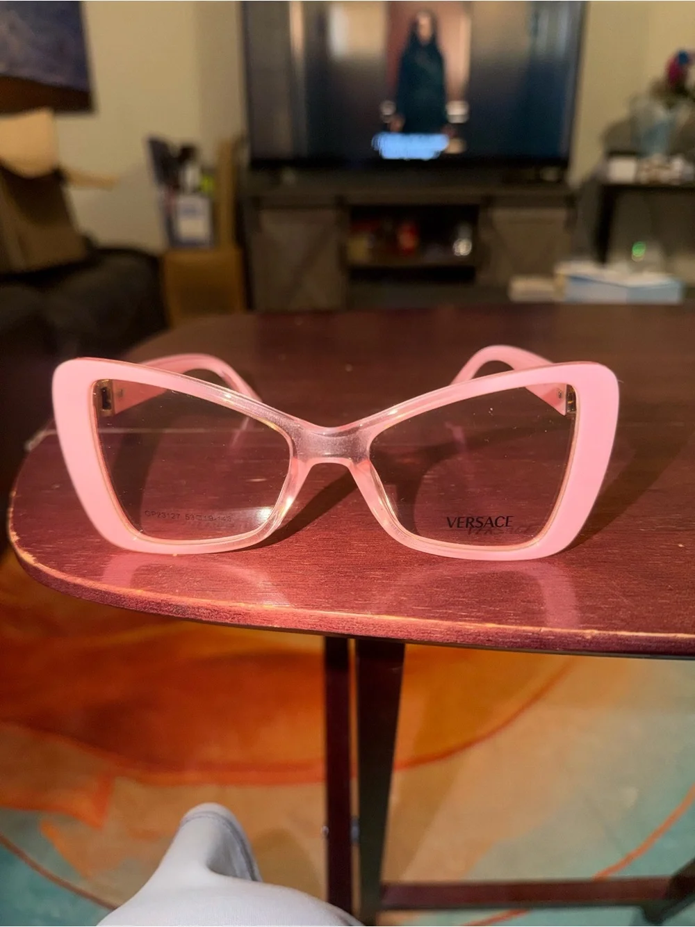 Versace Pink Cat-Eye Frame Sunglasses